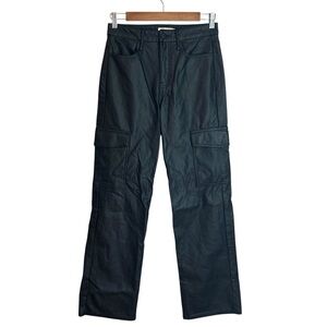 tgla Faux Leather Cargo Pants Women’s SZ 27 Juniors 5‎ in Black